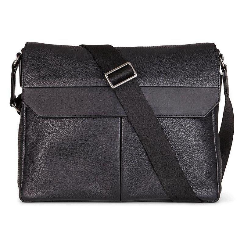 Men ECCO SUNE - Crossbody-Bags Black - India EWHISJ031